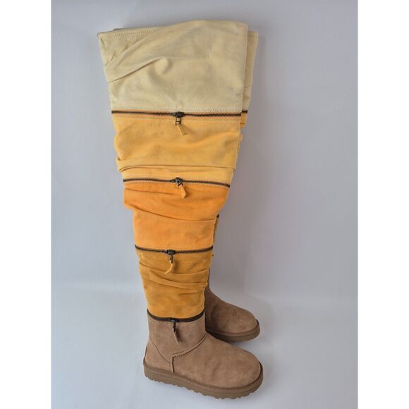 UGG Women's Classic Ultra Ultra Tall Chestnut Multi Over The Knee